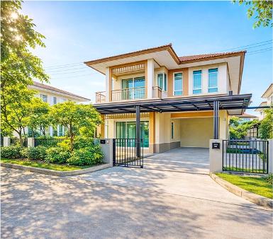 ถูกที่สุด เตียงนอนครบ บ้านเดี่ยว 2ชั้นซาฟารี รร.สาธิตพัฒนา500ม. 