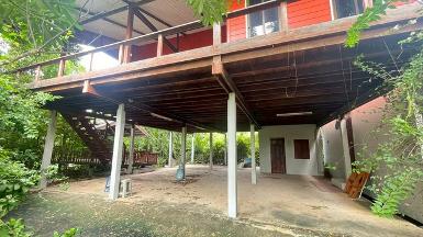 ขายบ้านเดี่ยวพร้อมที่ดินติดคลอง เนื้อที่ 1 ไร่ 170 ตร.ว. ไทยร่มเก