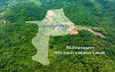 ขายที่ดินติดถนน 109 ไร่ เจ้าของขายเอง จังหวัดสระบุรี