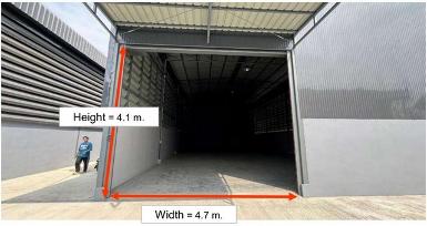 P1888 ให้เช่า โกดัง สร้างใหม่ ถนนเฉลิมพระเกียรติ ร.9 ซอย 38 