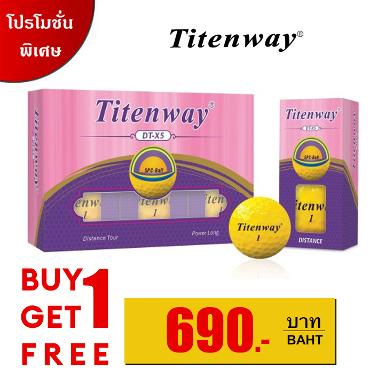 รหัสสิค้า Q-TTW4-P ไม้กอล์ฟพรีเมี่ยม!!! ราคาถูกที่สุดในประเทศไทย!!! TITENWAY DT-X5 GOLF BALLS Dim